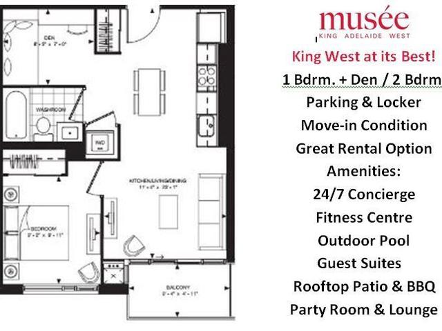 525 Adelaide St W, Unit 527