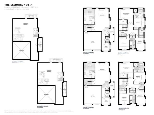 36' Sequoia Corner Elev. A,B