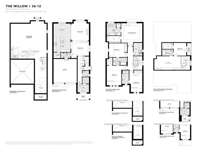 36' Willow Elev. B,C