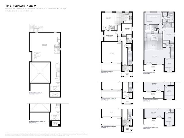 36' Poplar Elev. A,B,C
