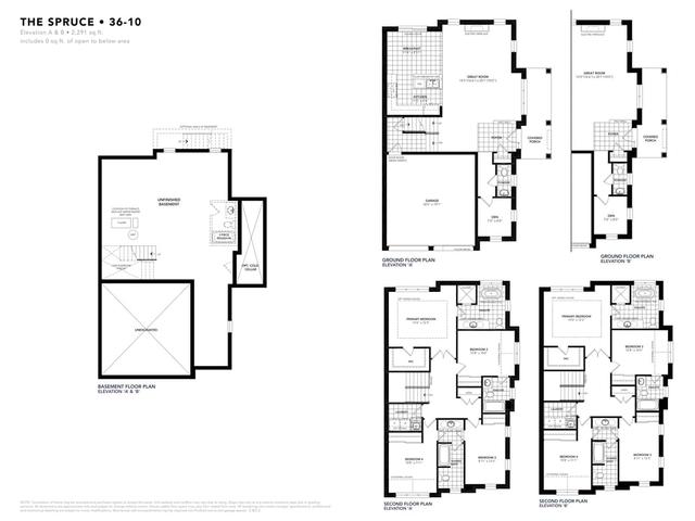36' Spruce Corner Elev. A,B