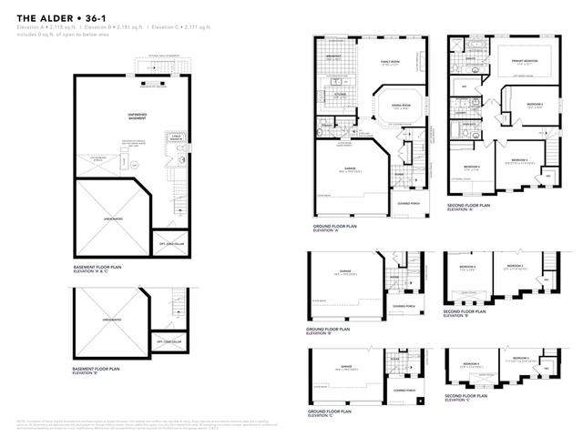 36' Alder Elev. A,B,C