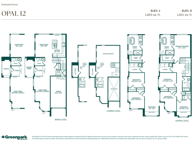 Opal 12 Elev 2 (corner) - Block 37 TH5