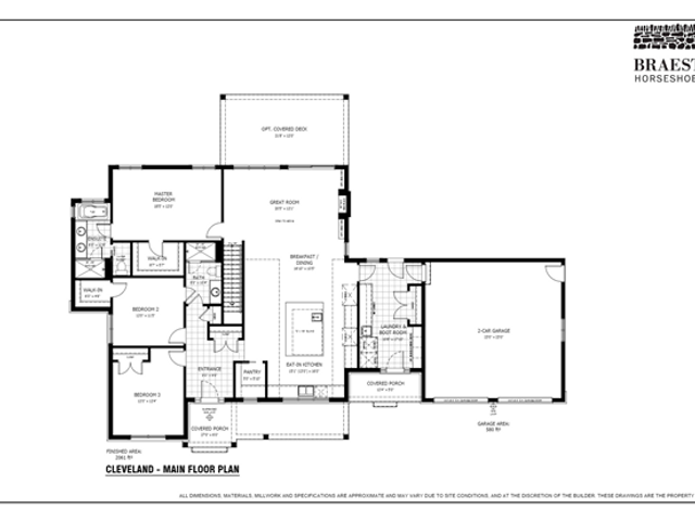 Cleveland 3 BR - Elevation A