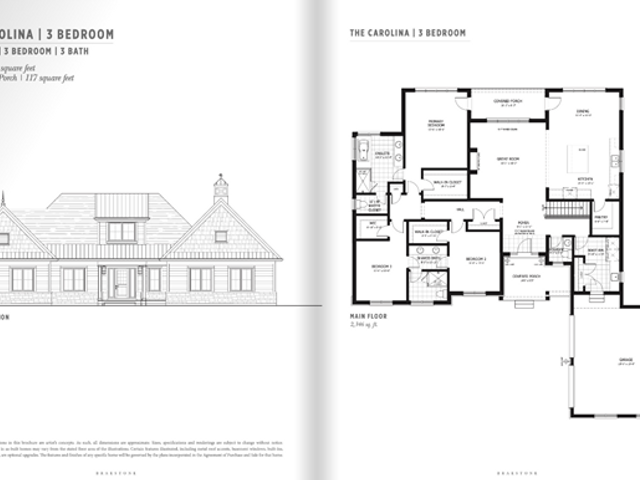 Carolina 3 BR - Elevation A, B
