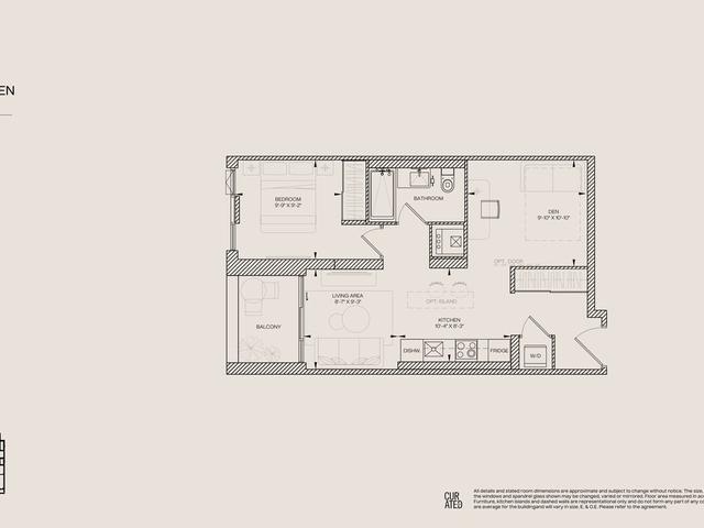 1+Den 619 (Balcony)