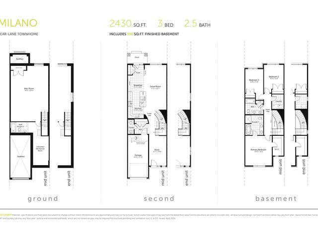 REAR-LANE TOWNHOMES - Milano