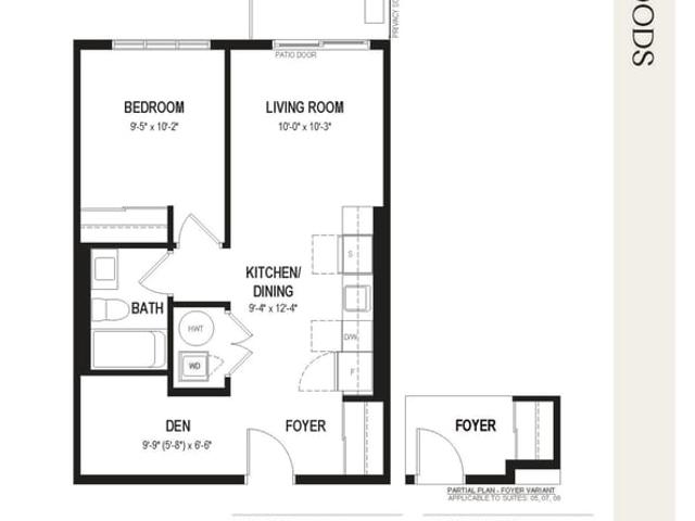 1 Bed Den 1A