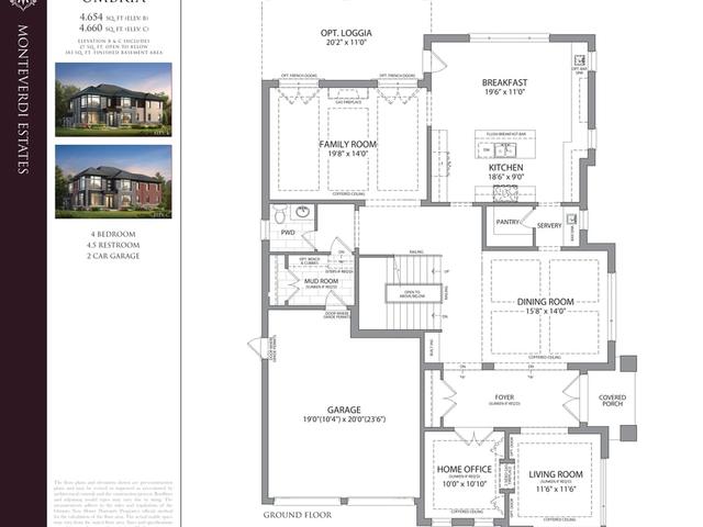 Umbria Corner - Elevation B, C