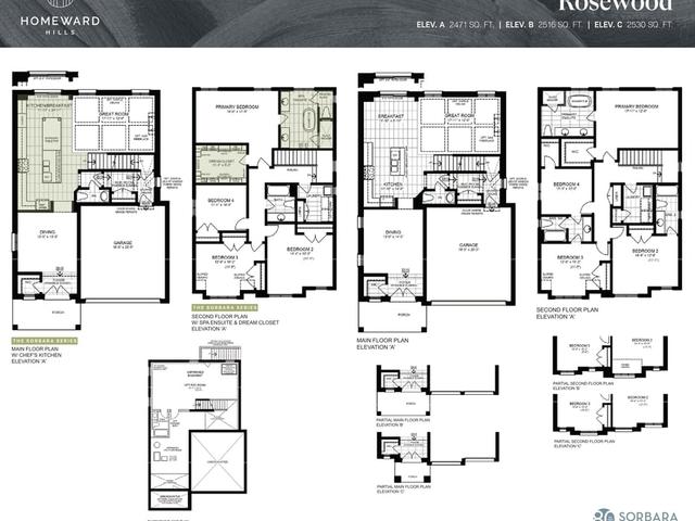 40' Rosewood Elev. A,B,C