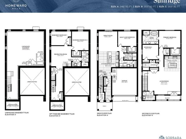 36' Sunridge Elev. A,B,C