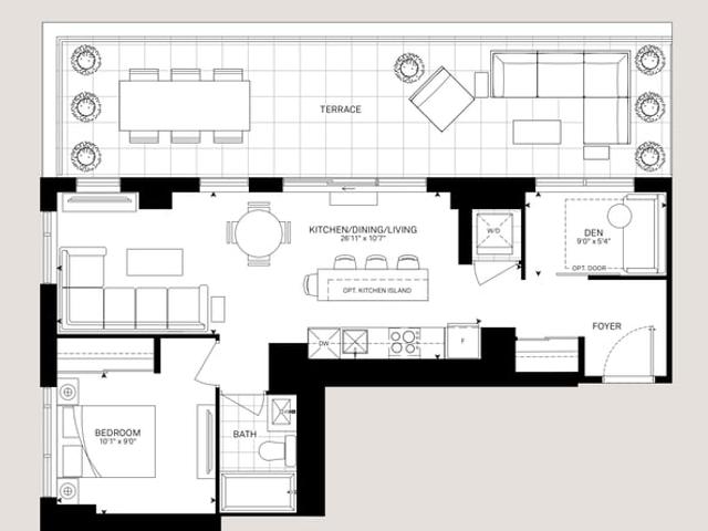 1B+D (Terrace)