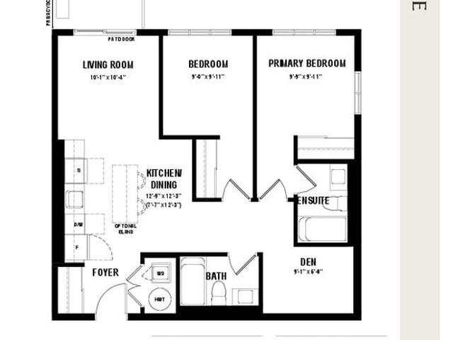2 Bed + Den 2C