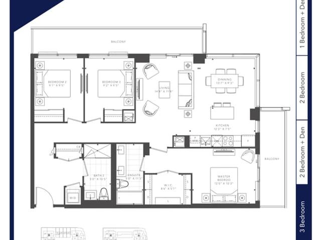N833 - 2BD3-C North Tower