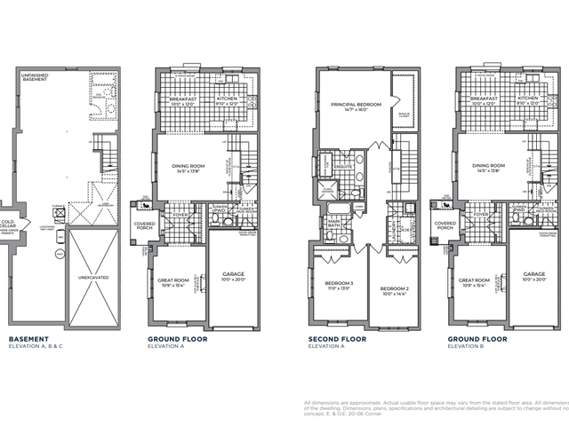 20' The Violet (Corner) Elev. A,B,C