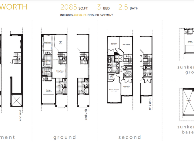 Wentworth (Three bed) - (Middle Unit)