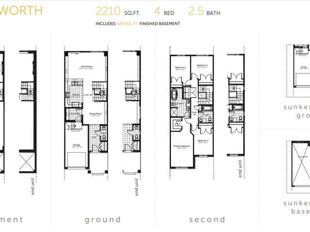 Wentworth (Four bed) - (Middle Unit)